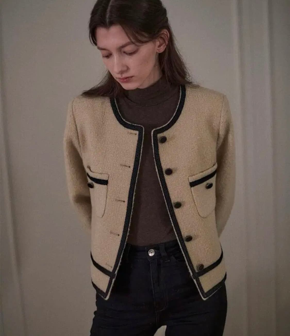 패브릭컬리지 부클 트위드 자켓 상품이미지3