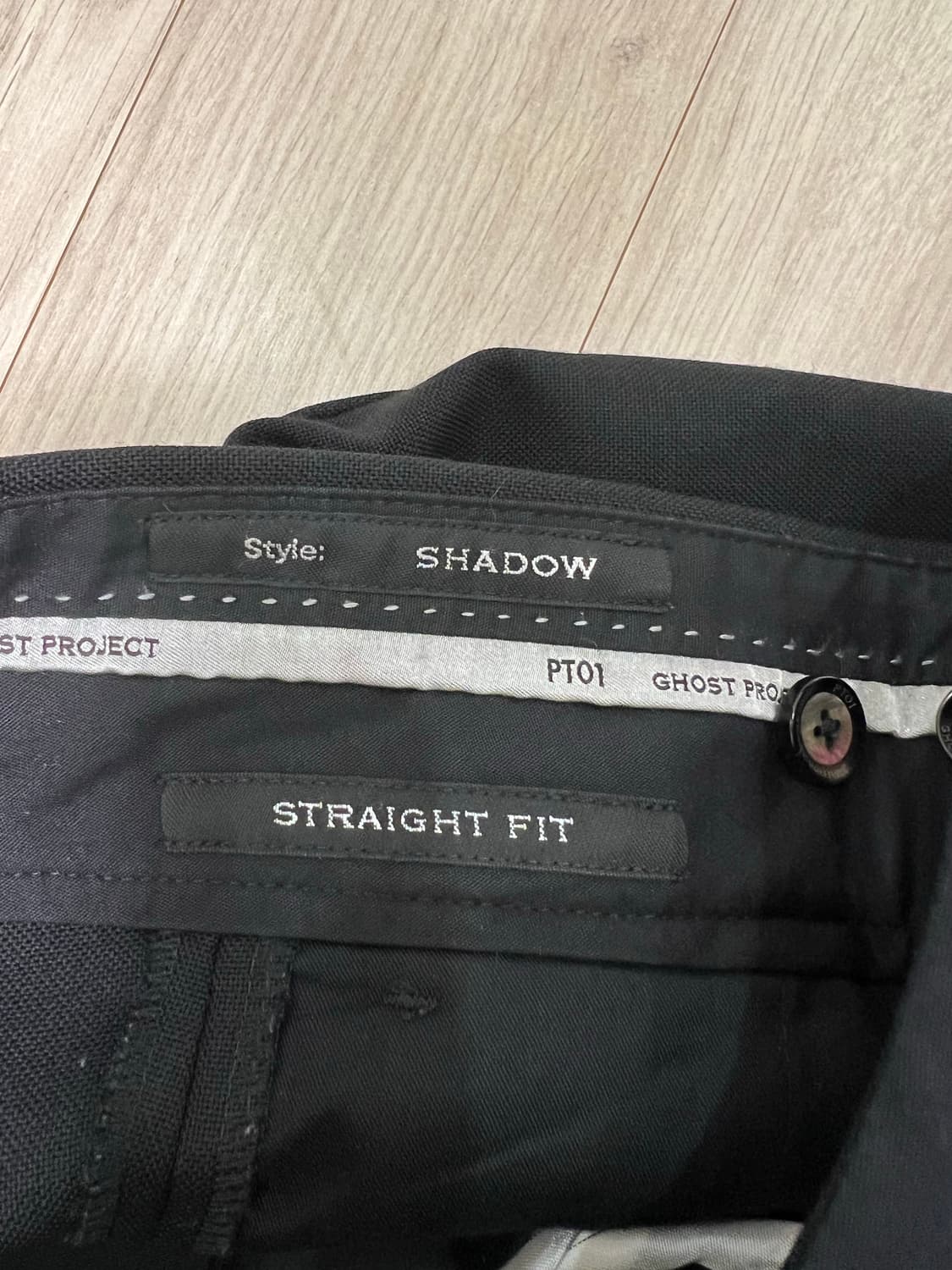 PT01 / 고스트 프로젝트 블랙 울 팬츠/46 상품이미지8