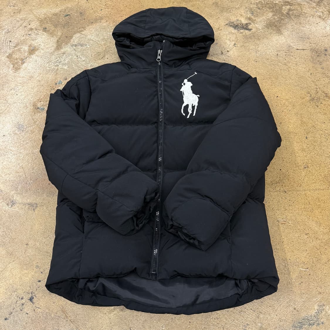 [정품/M] 폴로 랄프로렌 후드 패딩 블랙 b19 상품이미지2