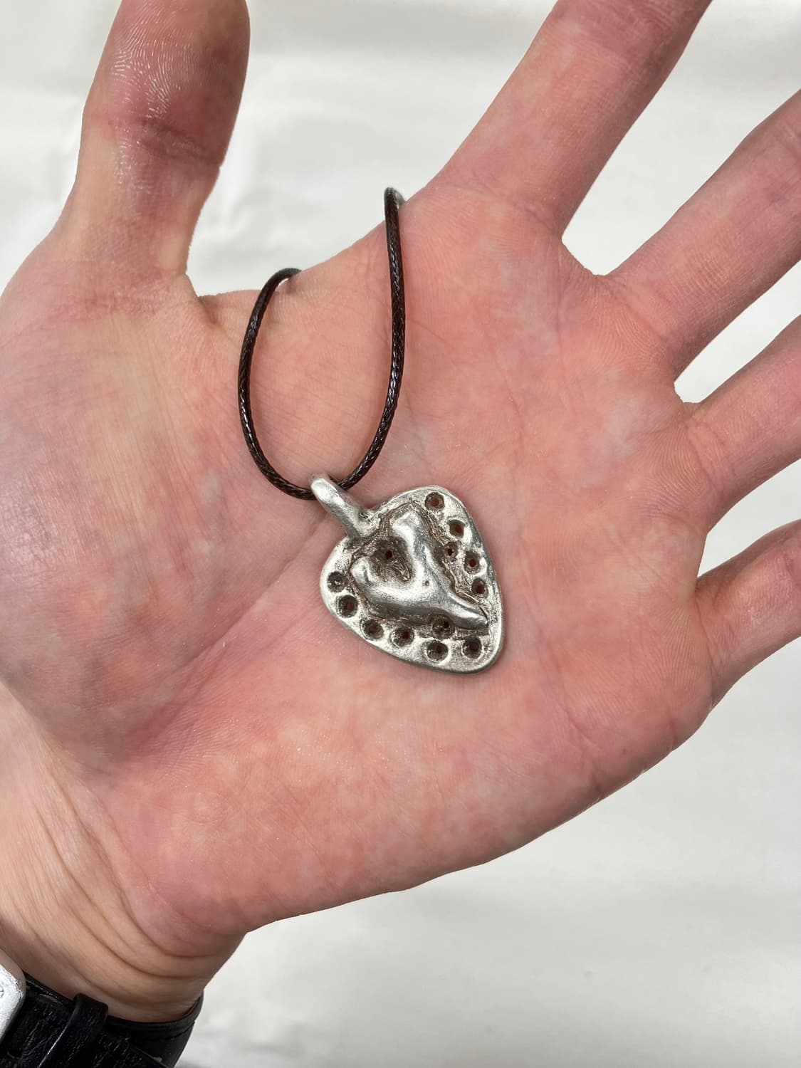 Melting Heart Pendant Necklace (Silver) 상품이미지3