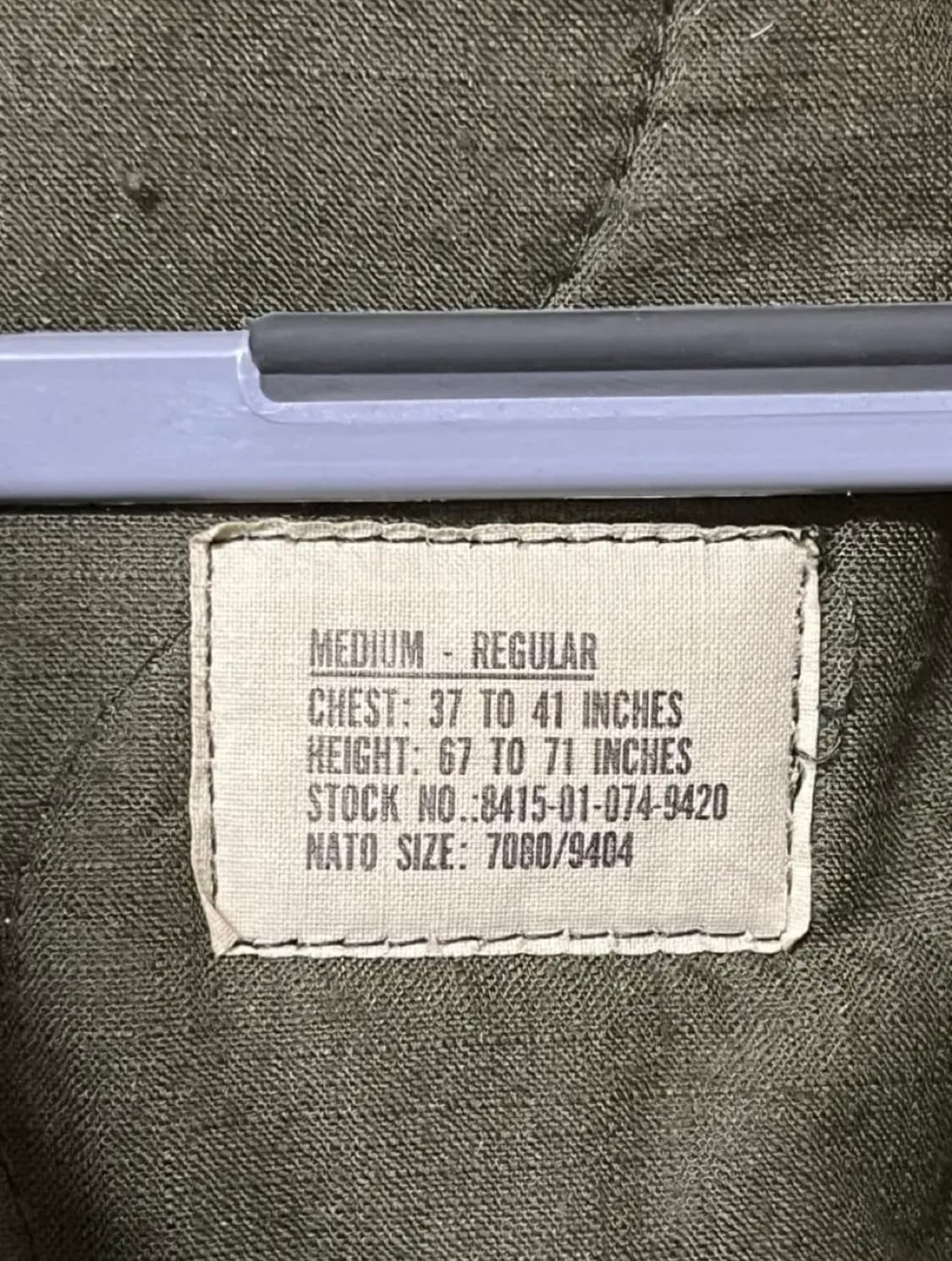 미군 오리지널 cvc 탱커자켓(80s) 상품이미지4