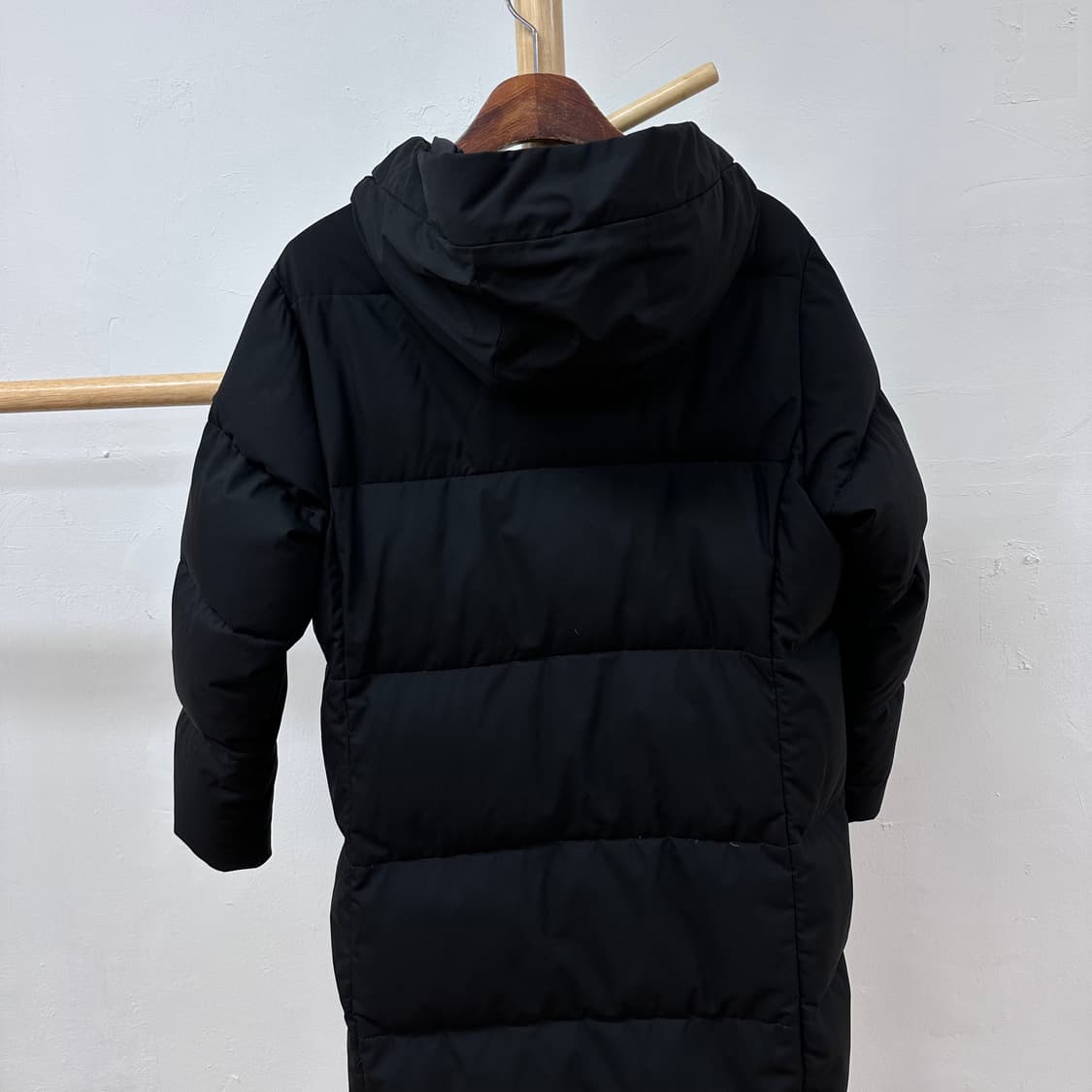 코오롱스포츠 여성 거위털 롱패딩 점퍼 블랙 90 JS20 상품이미지5