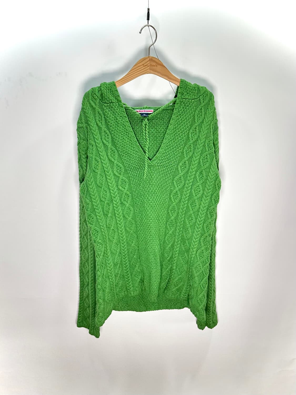 폴로 그린 후드 니트 상품이미지1