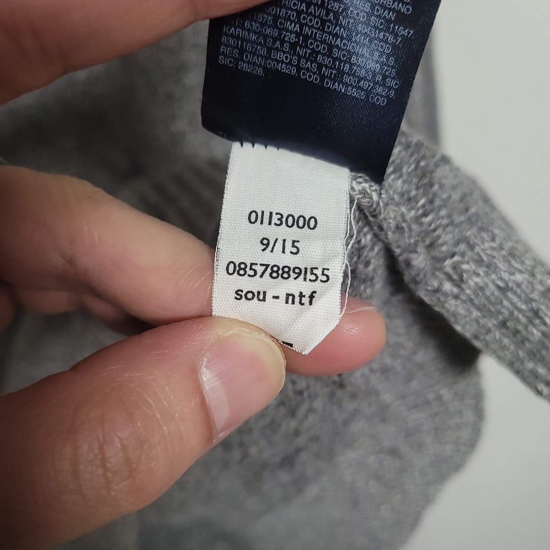 (M) 타미힐피거 그레이 니트 스웨터 상품이미지4