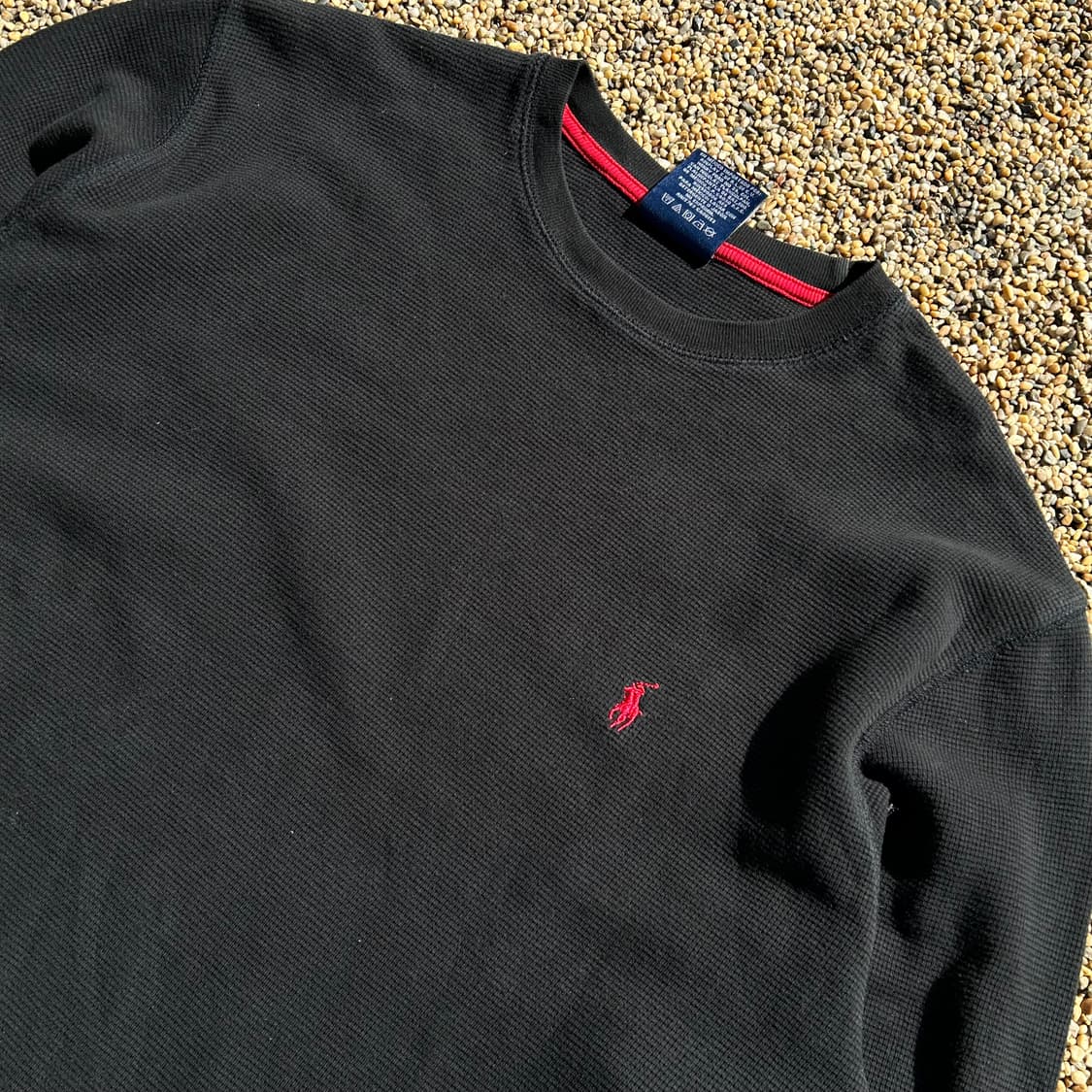 폴로 (POLO RalphLauren)블랙 와플 니트 상품이미지2