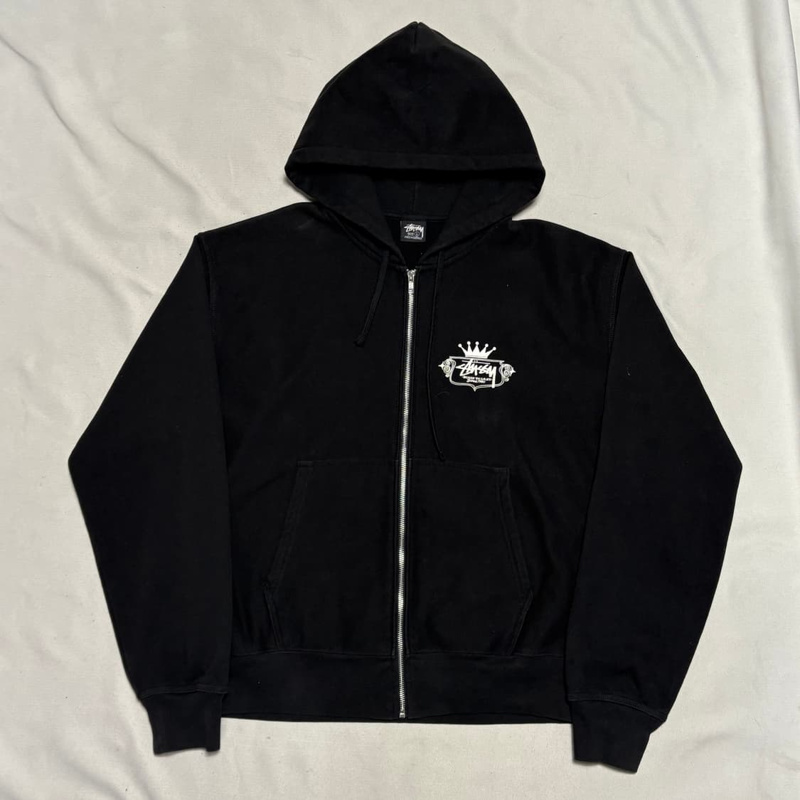 L 스투시 빌트 투 라스트 블랙 후드 집업 상품이미지2