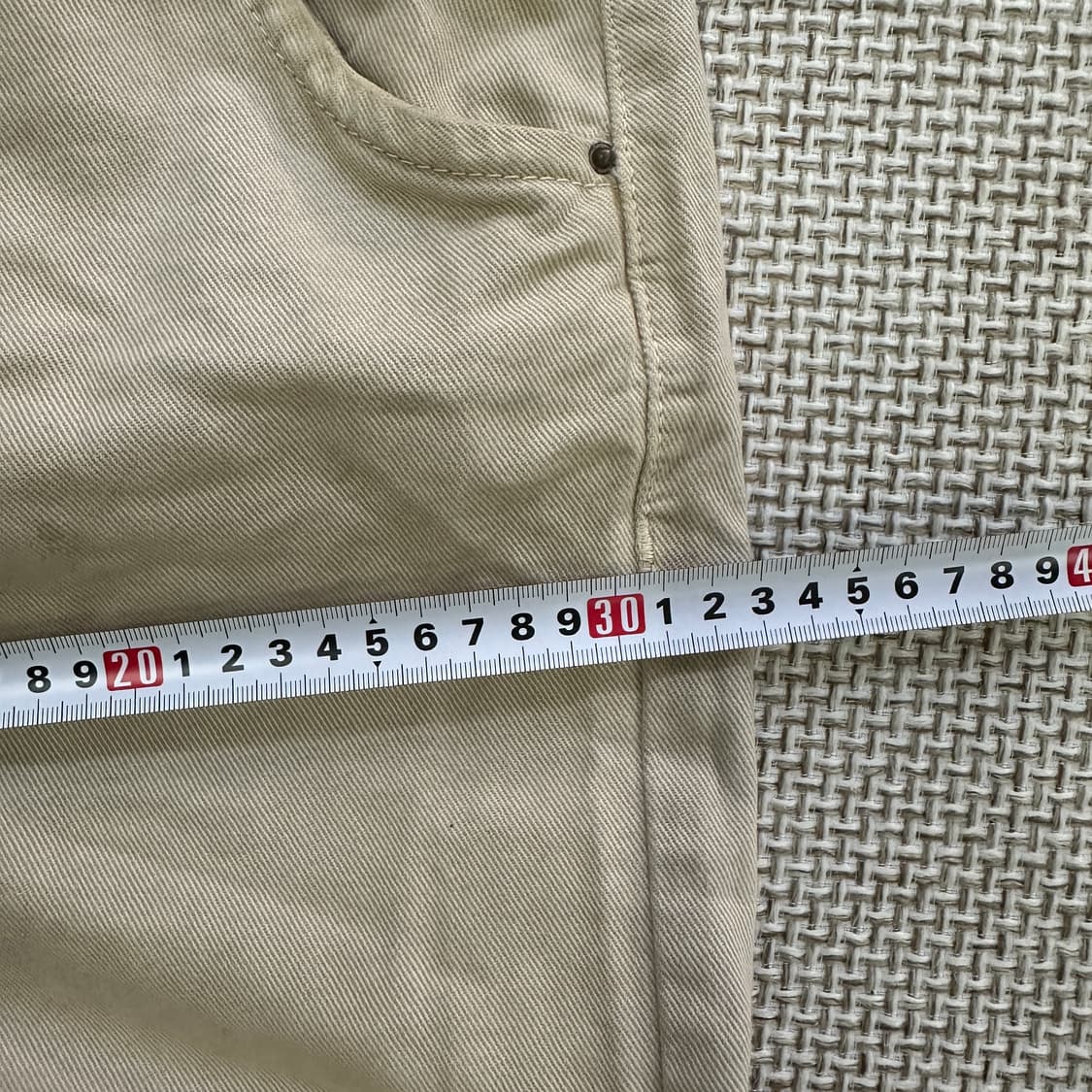 36 자라  베이지 배럴 팬츠 0429D 상품이미지5