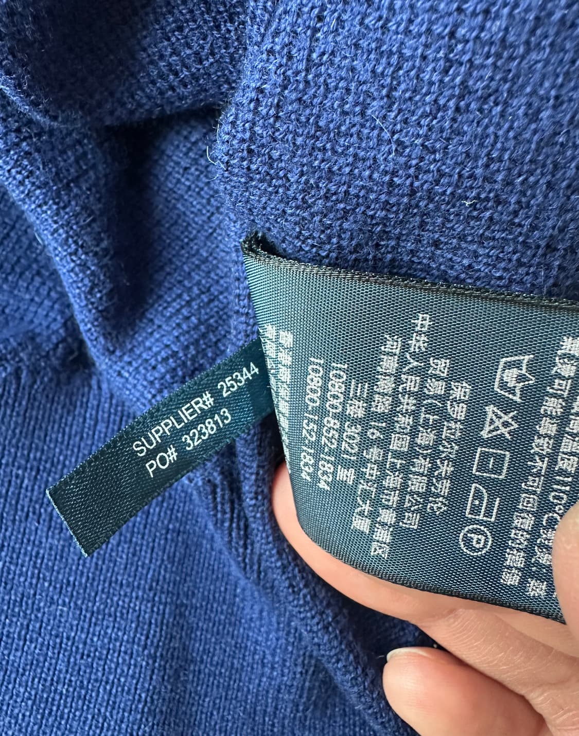 폴로 니트 베스트 캐시미어 혼방 XL 상품이미지6