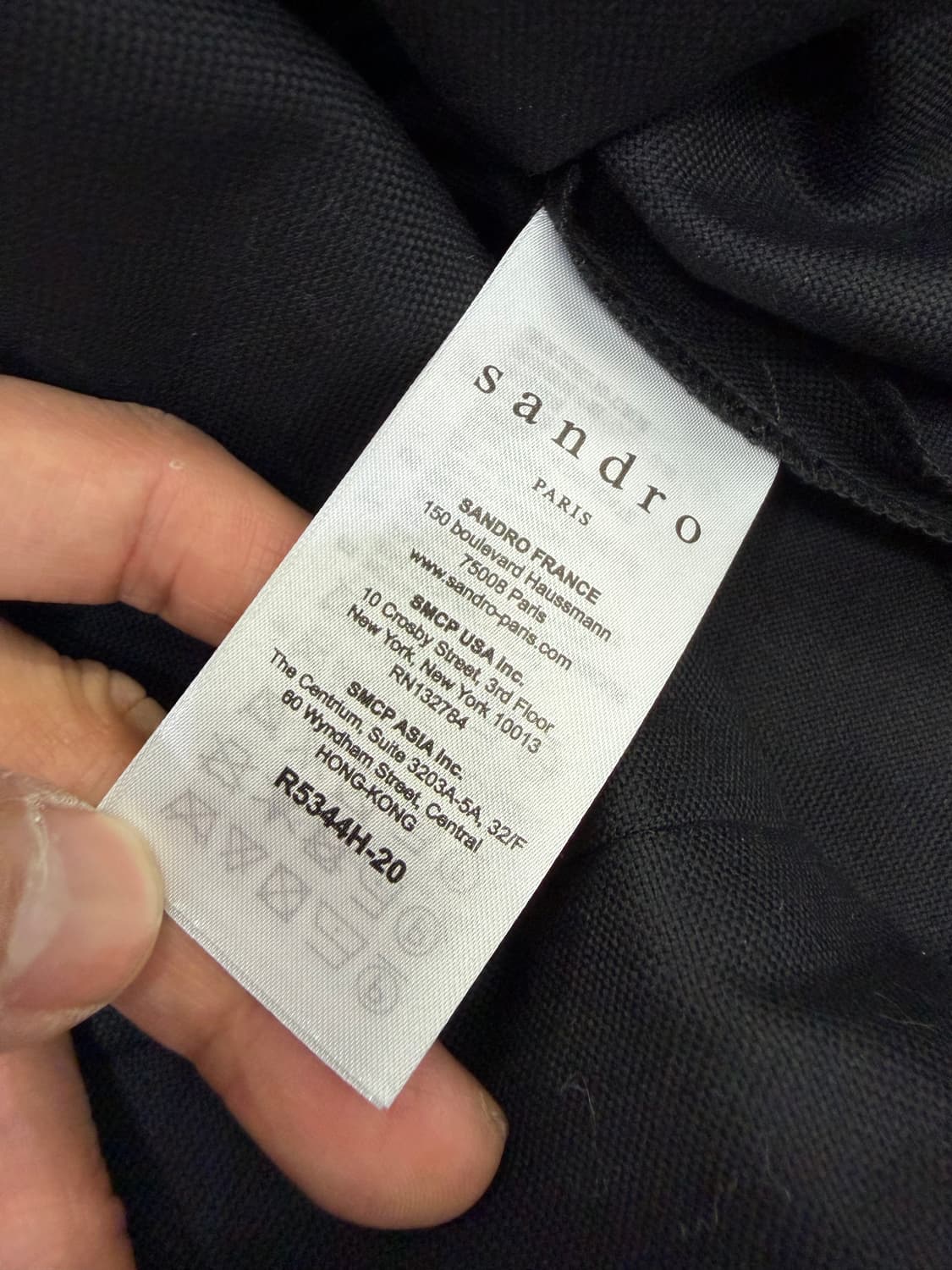 정품) SANDRO 산드로 여성 블랙 랩 스타일 원피스 2 상품이미지7