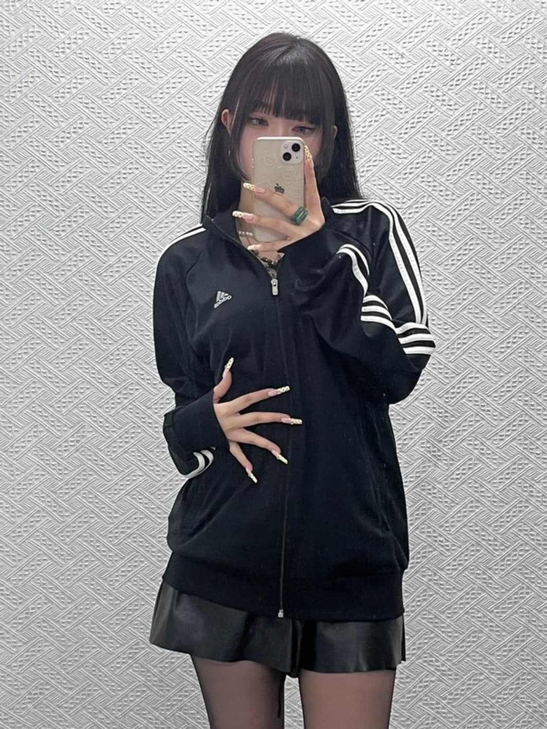 아디다스 올드스쿨 레트로 스포티 검흰 져지 집업 100 C10022 상품이미지2