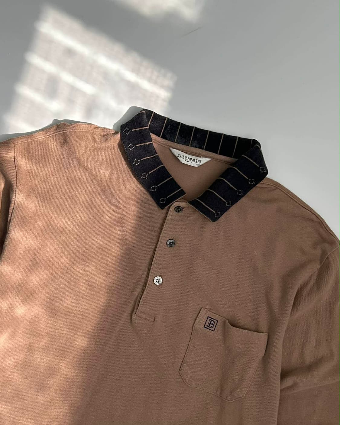 [100] Balmain 발망 콘드라스트 카라넥 럭비셔츠 슬리브 상품이미지2