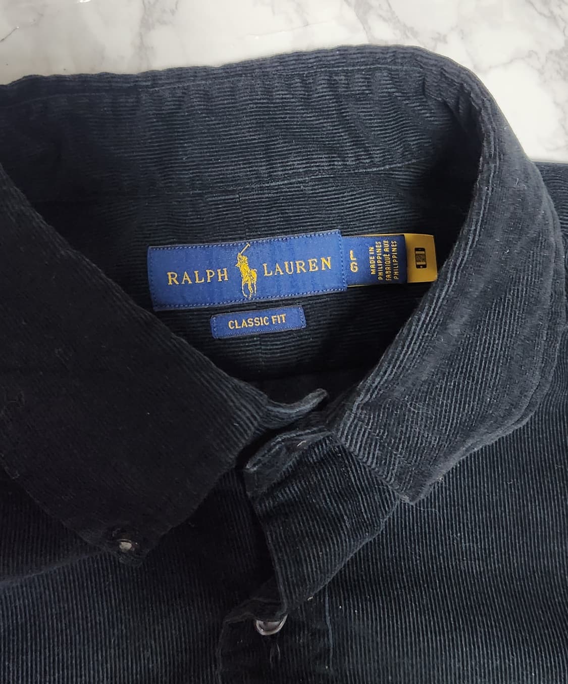 폴로 랄프로렌 블랙 코듀로이 셔츠 상품이미지5