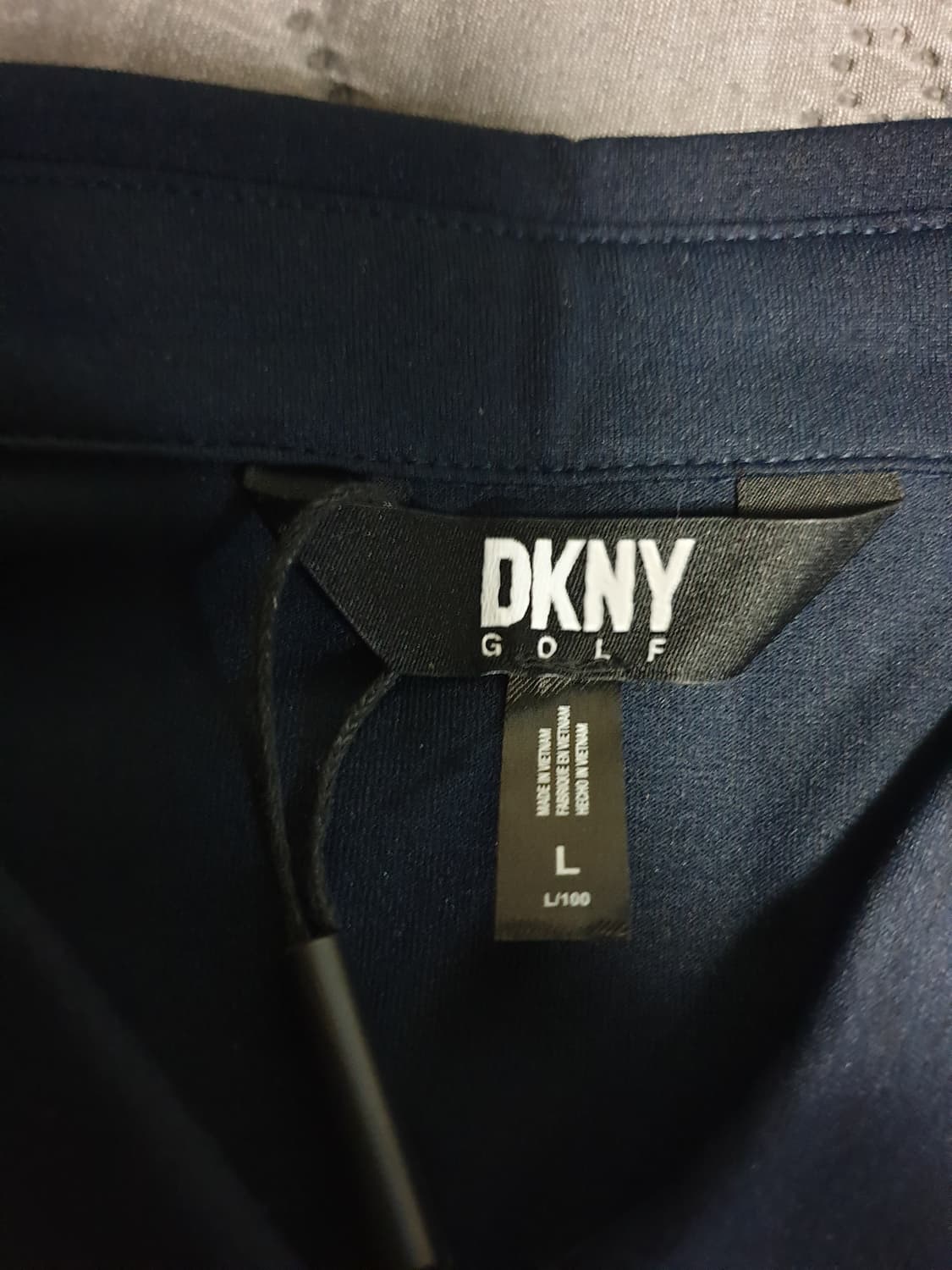 (새상품) DKNY골프 기능성 긴팔 카라티 (네이비,크림) L 상품이미지4