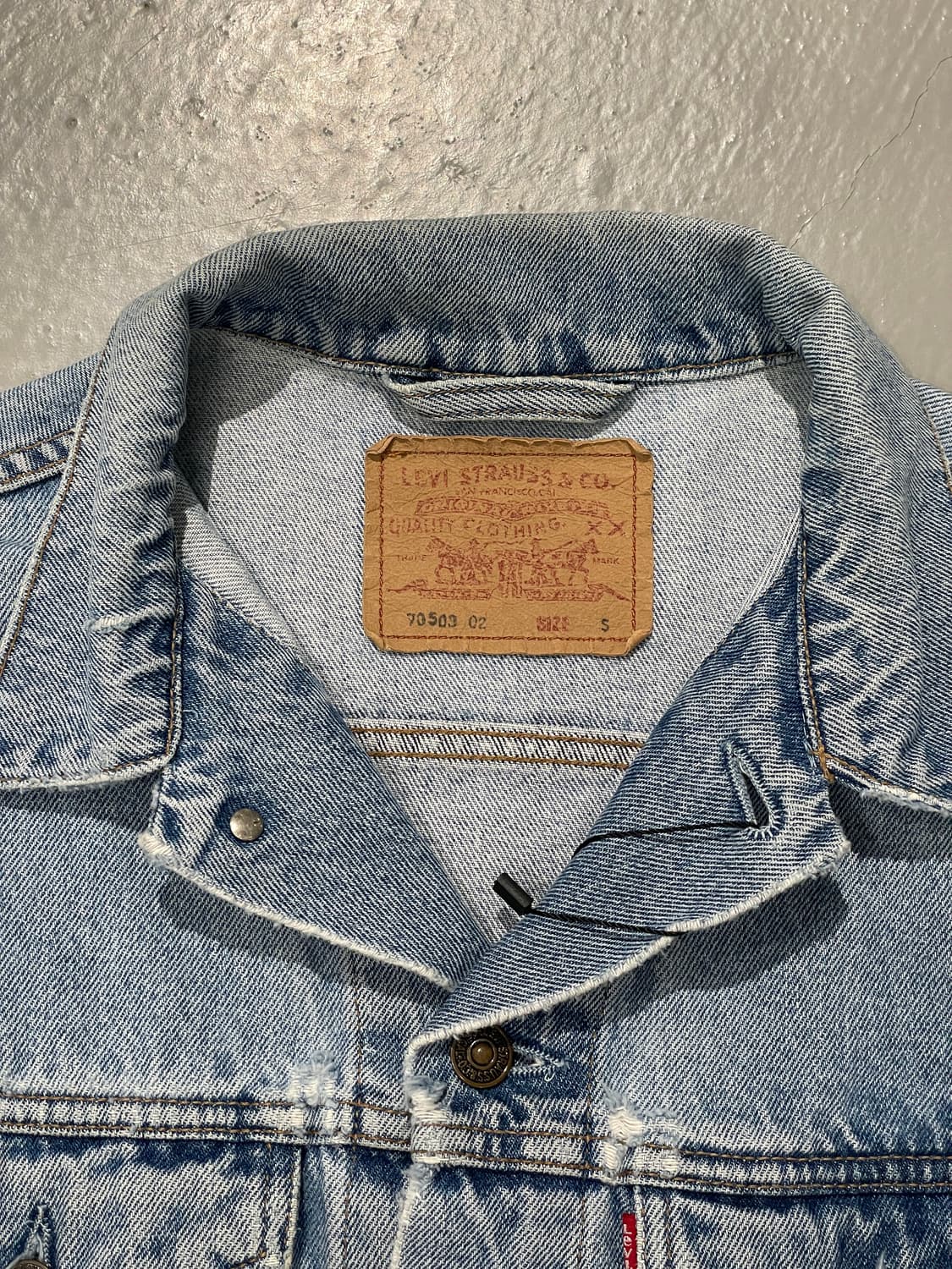 90s made in italy 리바이스 데님 자켓 상품이미지5