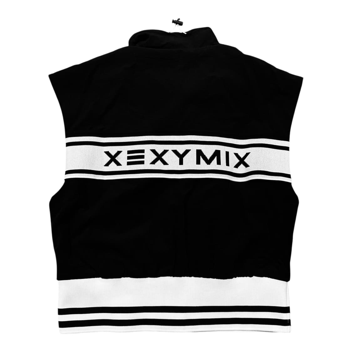 ✨ (바배) 젝시믹스 골프 백로고 우븐 집업 블랙 베스트  상품이미지1