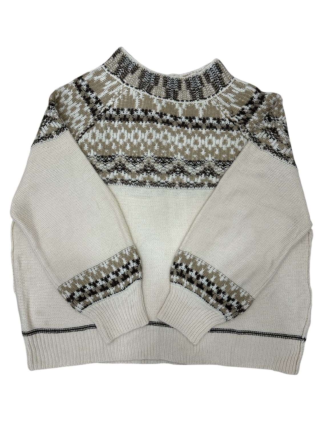 아이보리 래글런 노르딕 니트 상품이미지2