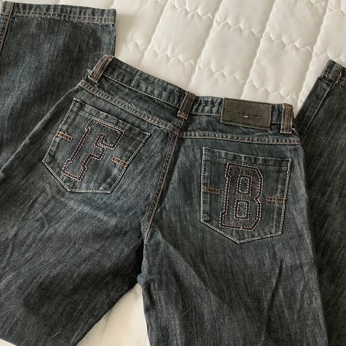 fubu 빈티지 y2k 레이싱 데님 팬츠 상품이미지1