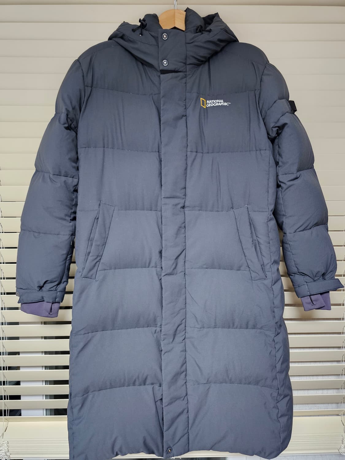 내셔널지오그래픽 덕다운 롱패딩 그레이 XL(105) 상품이미지1