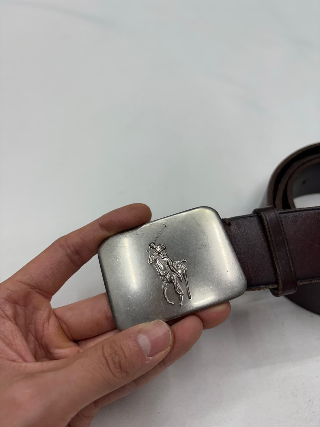 폴로 빈티지 웨스턴 포니 메탈 크롬 버클 벨트 상품이미지5
