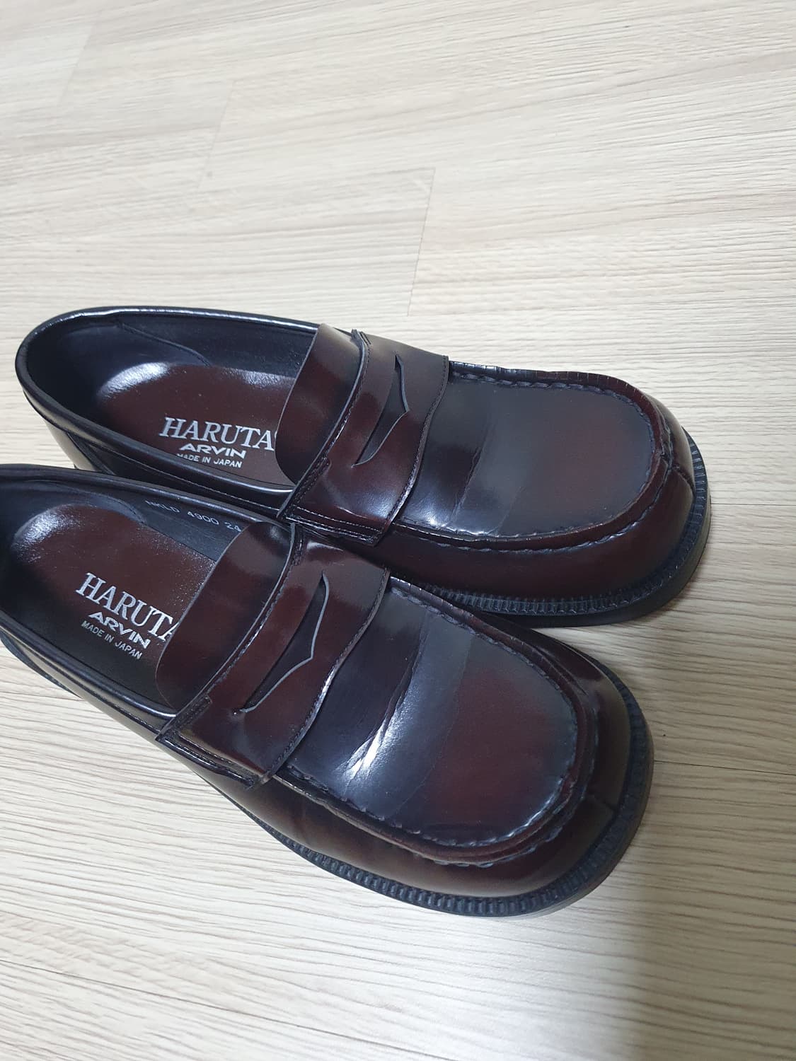 하루타 여성 버건디 로퍼 240 상품이미지9