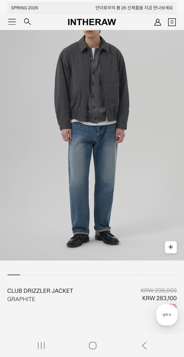 인더로우 클럽 드리즐러 자켓 그라파이트 2 상품이미지3