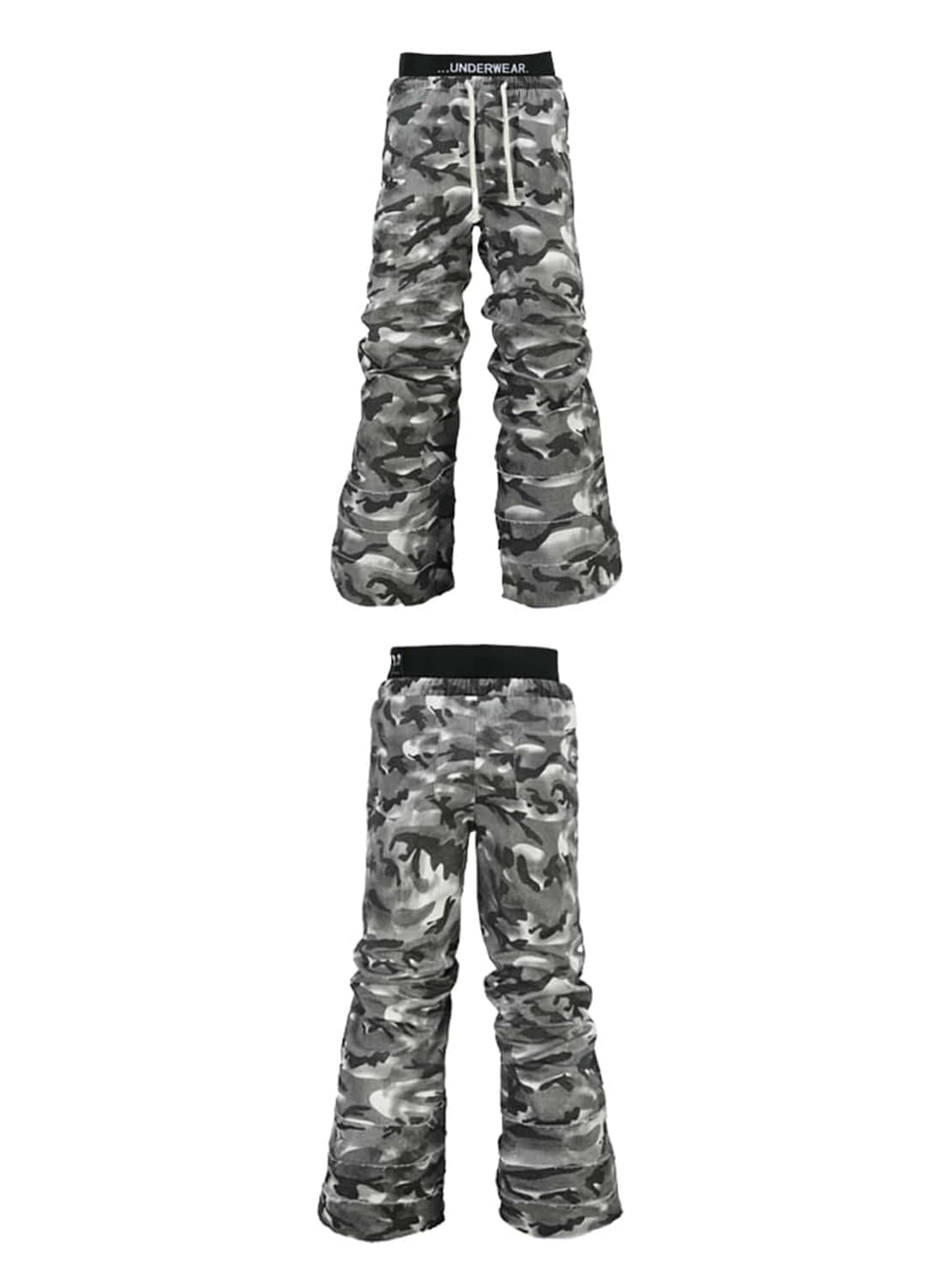 Camouflage Double Waistband Trousers 상품이미지1