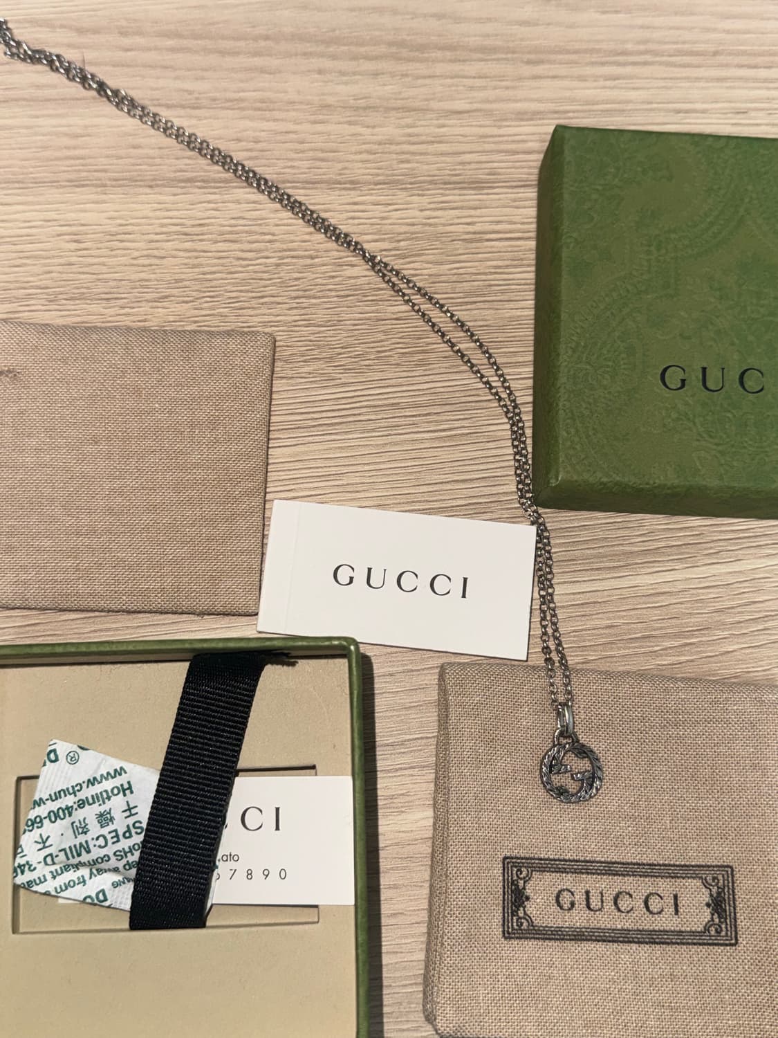 구찌 인터로킹 G 네클리스 실버 목걸이 상품이미지4