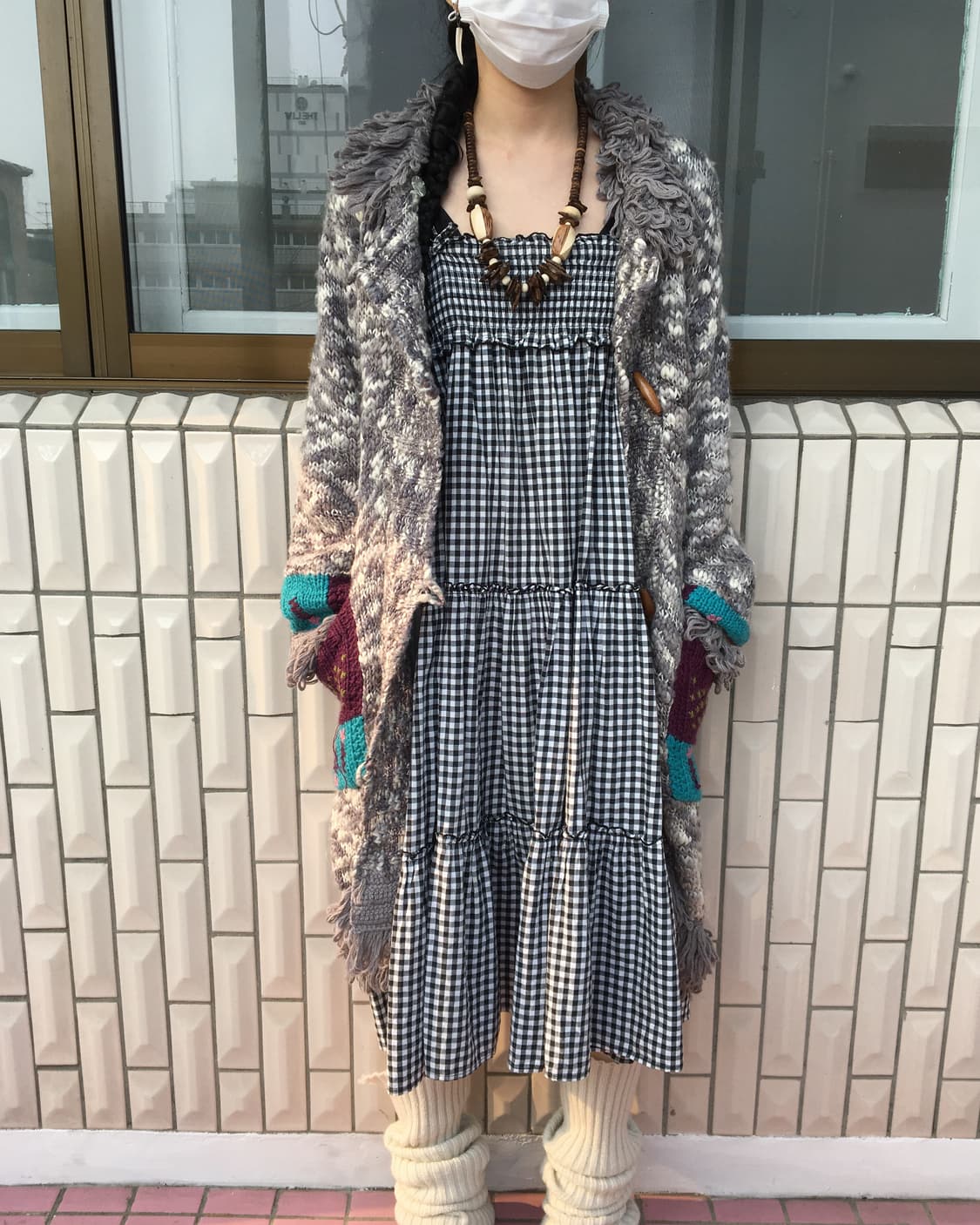 Check pattern sleeveless onepieece 상품이미지5