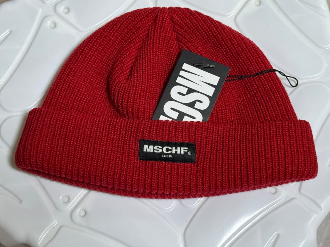 미스치프 17FW 비니 레드 상품이미지1