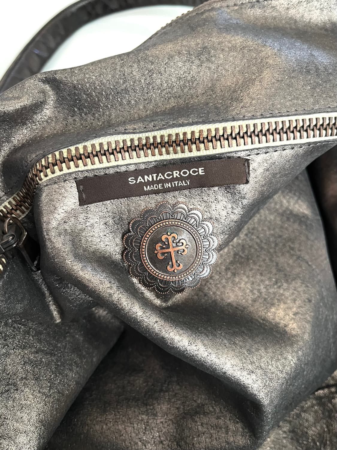 SANTA CROCE 산타 크로세 아티저널 레더 빅 숄더백 상품이미지6