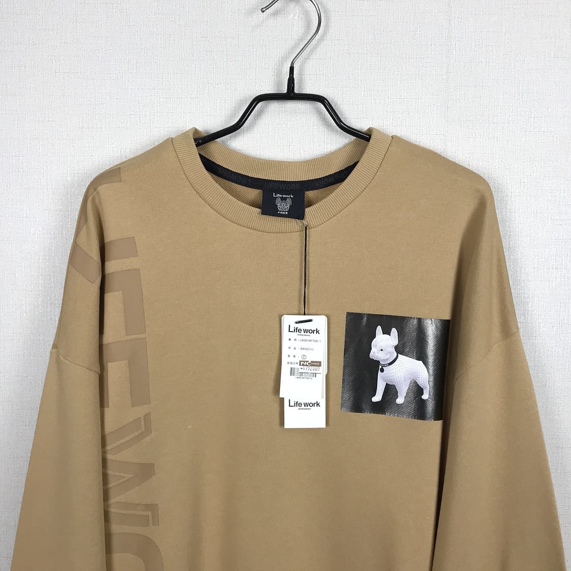 라이프워크 오버핏 여성 맨투맨 티셔츠 상품이미지3