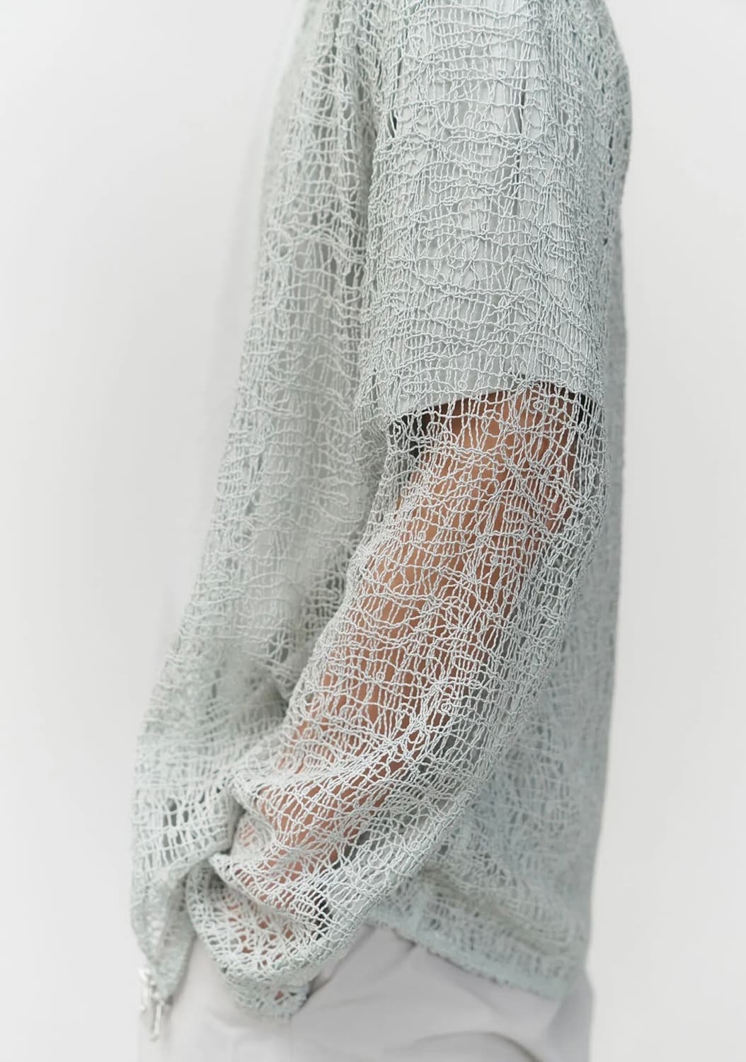 아모멘토 lace zip up shirt M사이즈 상품이미지3