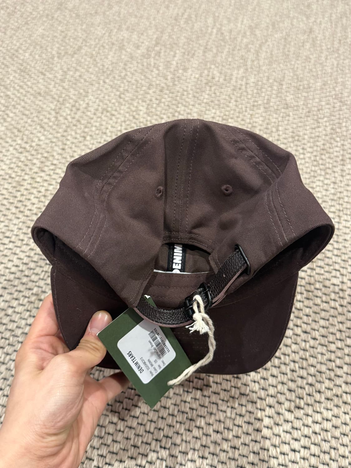 denim tears virginia cap brown 신품급 상품이미지3