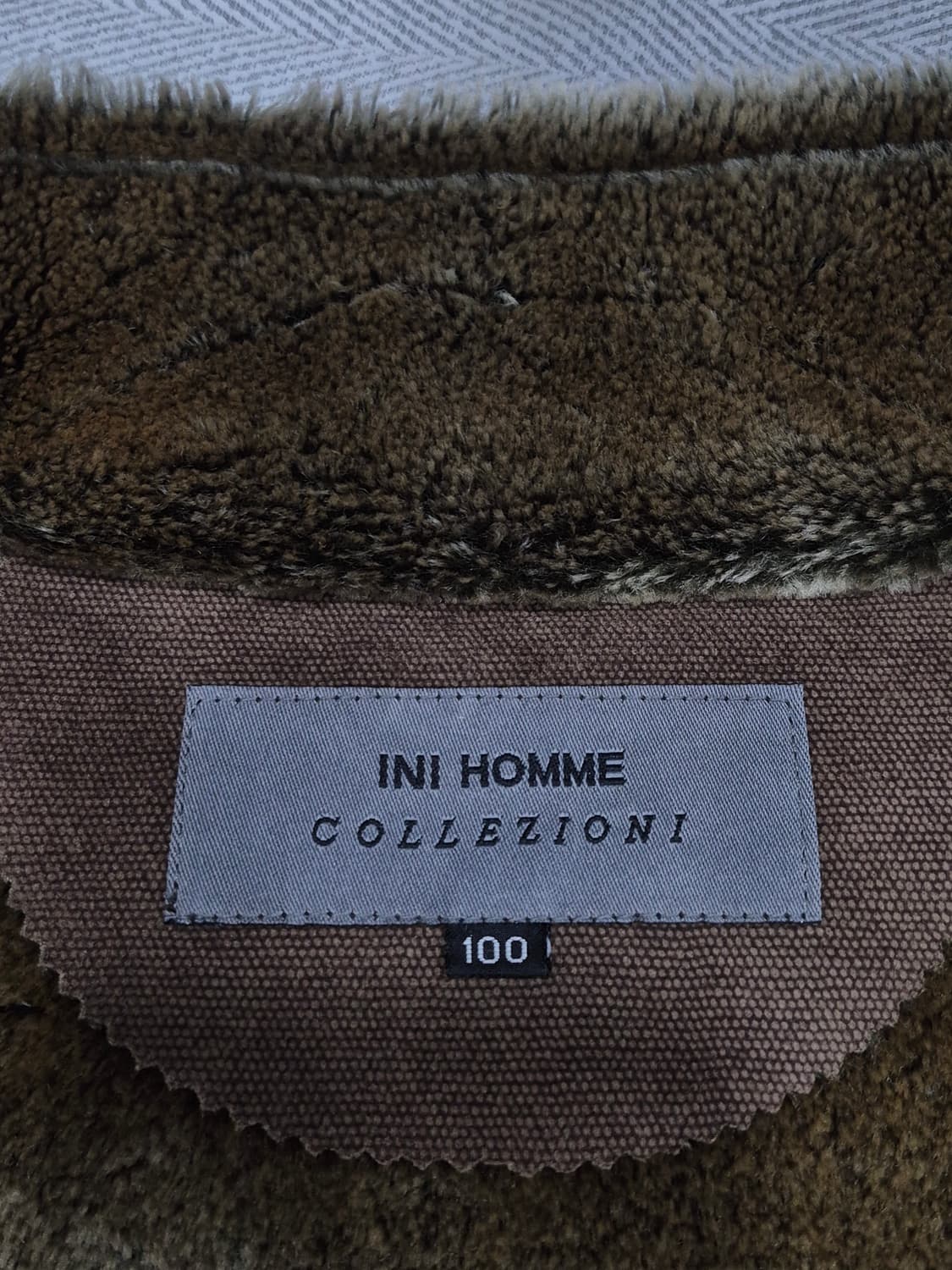 INI HOMME 스웨이드 스타일 브라운 무스탕 자켓 남성 100사이즈 상품이미지5