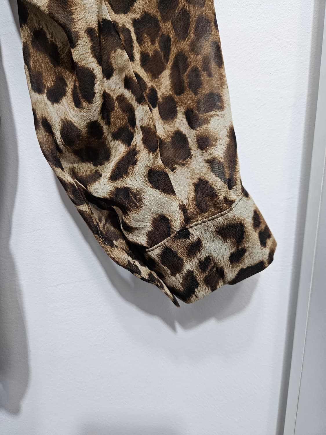 레오파드 시스루 셔츠 블라우스  상품이미지4