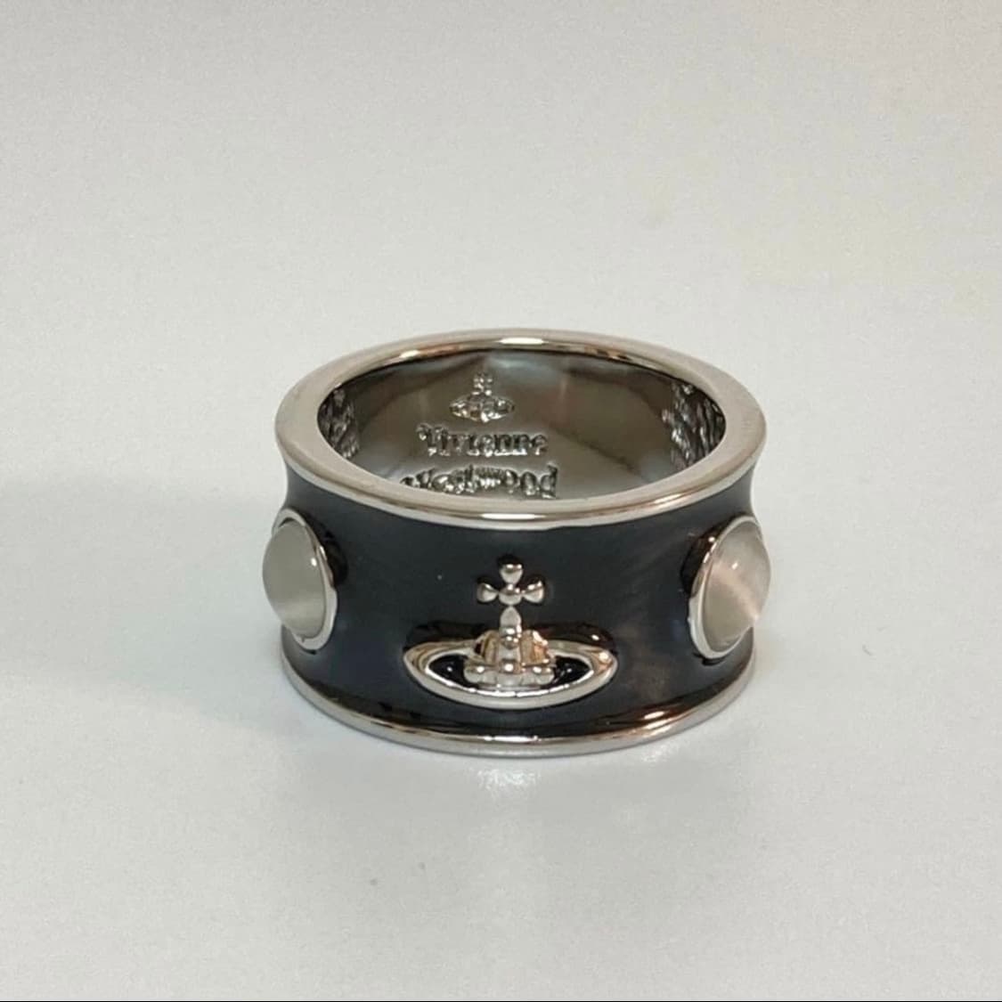 비비안웨스트우드 아카이브 블랙원석링 반지 상품이미지4