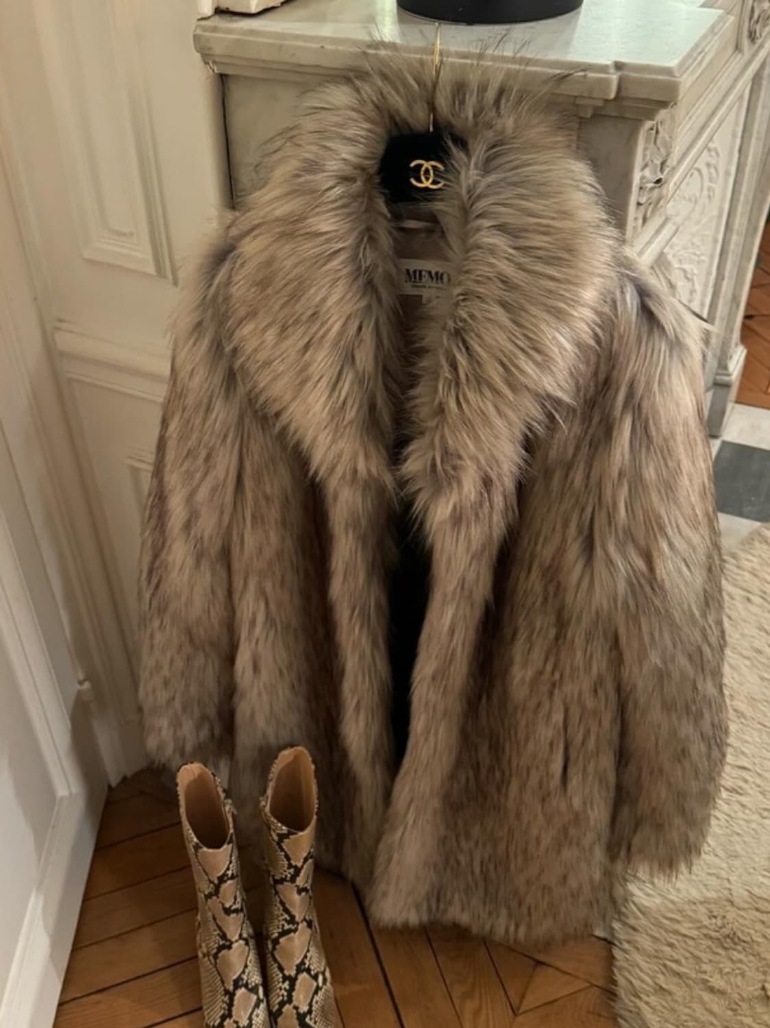 memo fax fur jacket 퍼자켓 새상품 상품이미지3