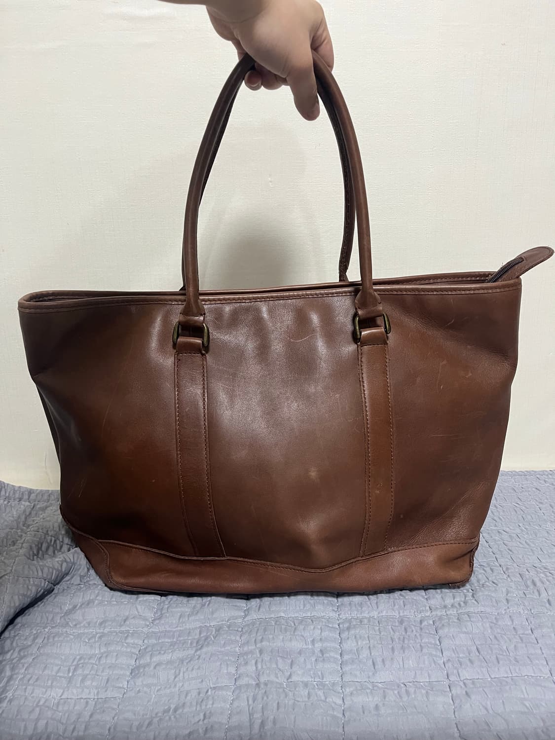 [OS] L.L.BEAN 엘엘빈 브라운 레더 토트백 상품이미지2