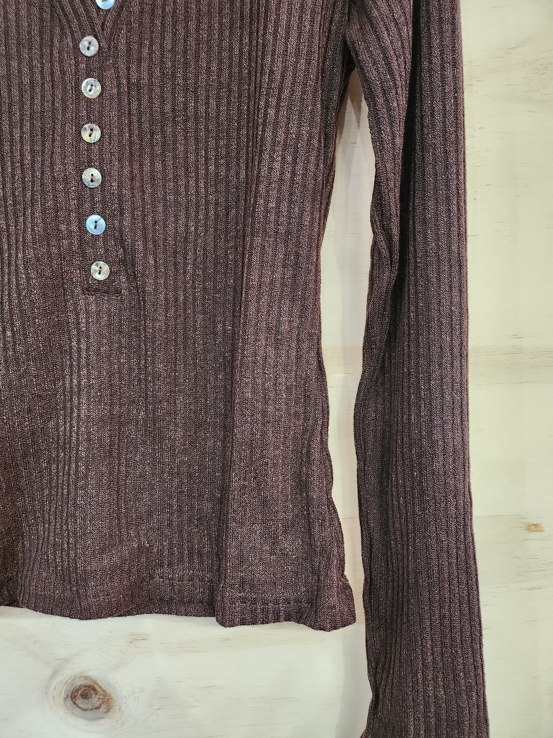 614) 골지 레이스포인트 긴팔티 상품이미지3