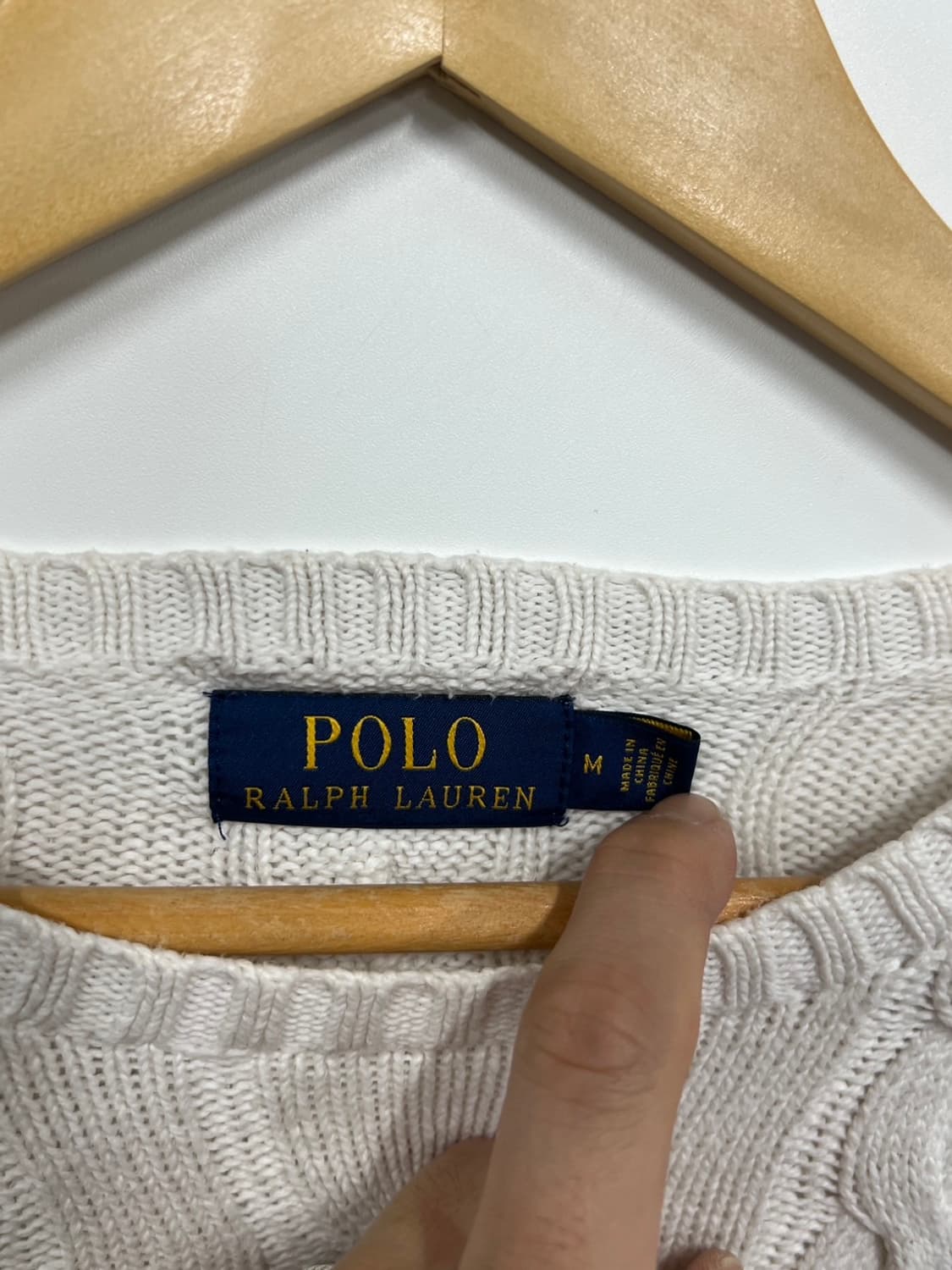 폴로 랄프로렌 케이블 꽈배기 니트 상품이미지3