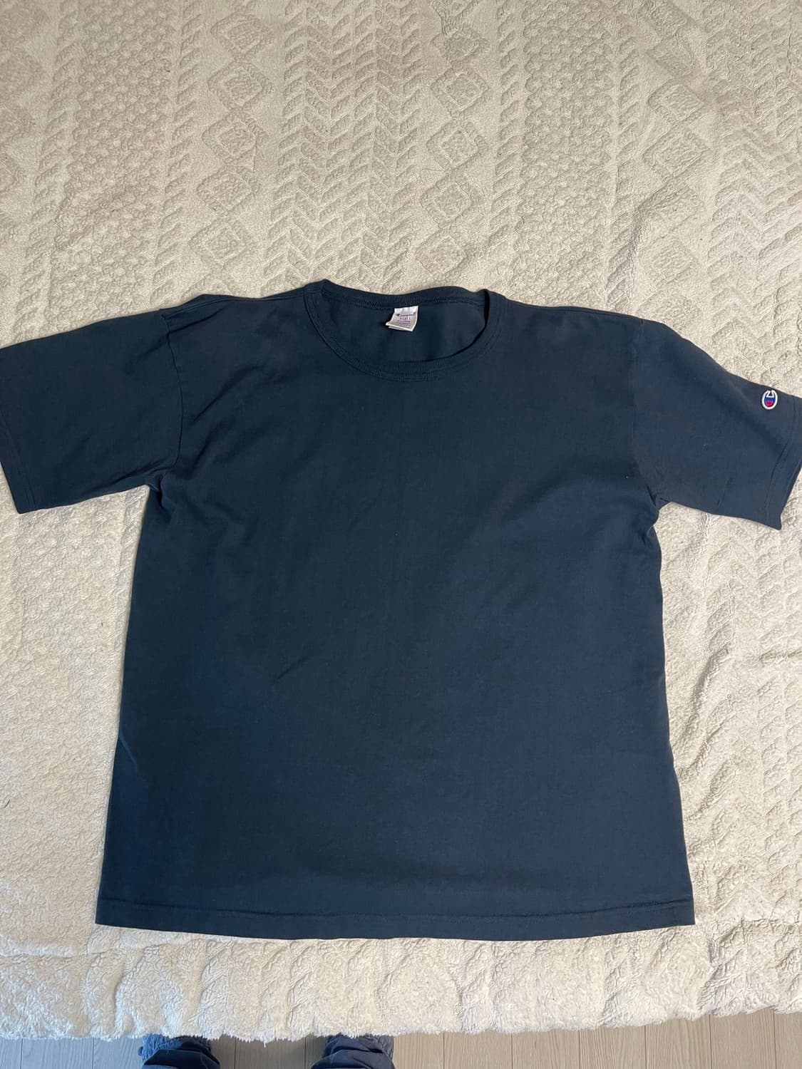 챔피온 usa T1011 헤비코튼 라운드 반팔티셔츠 네이비XL 상품이미지1