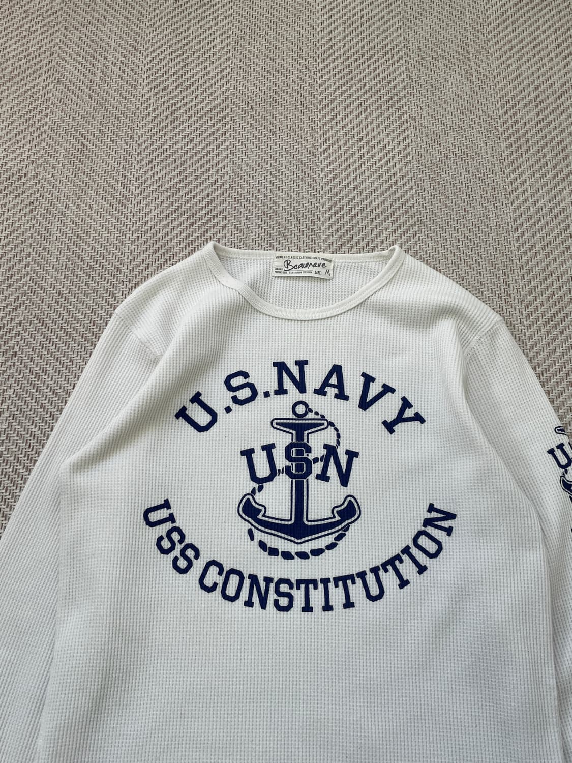 빈티지 u.s navy 와플 롱슬리브 J04022 상품이미지3