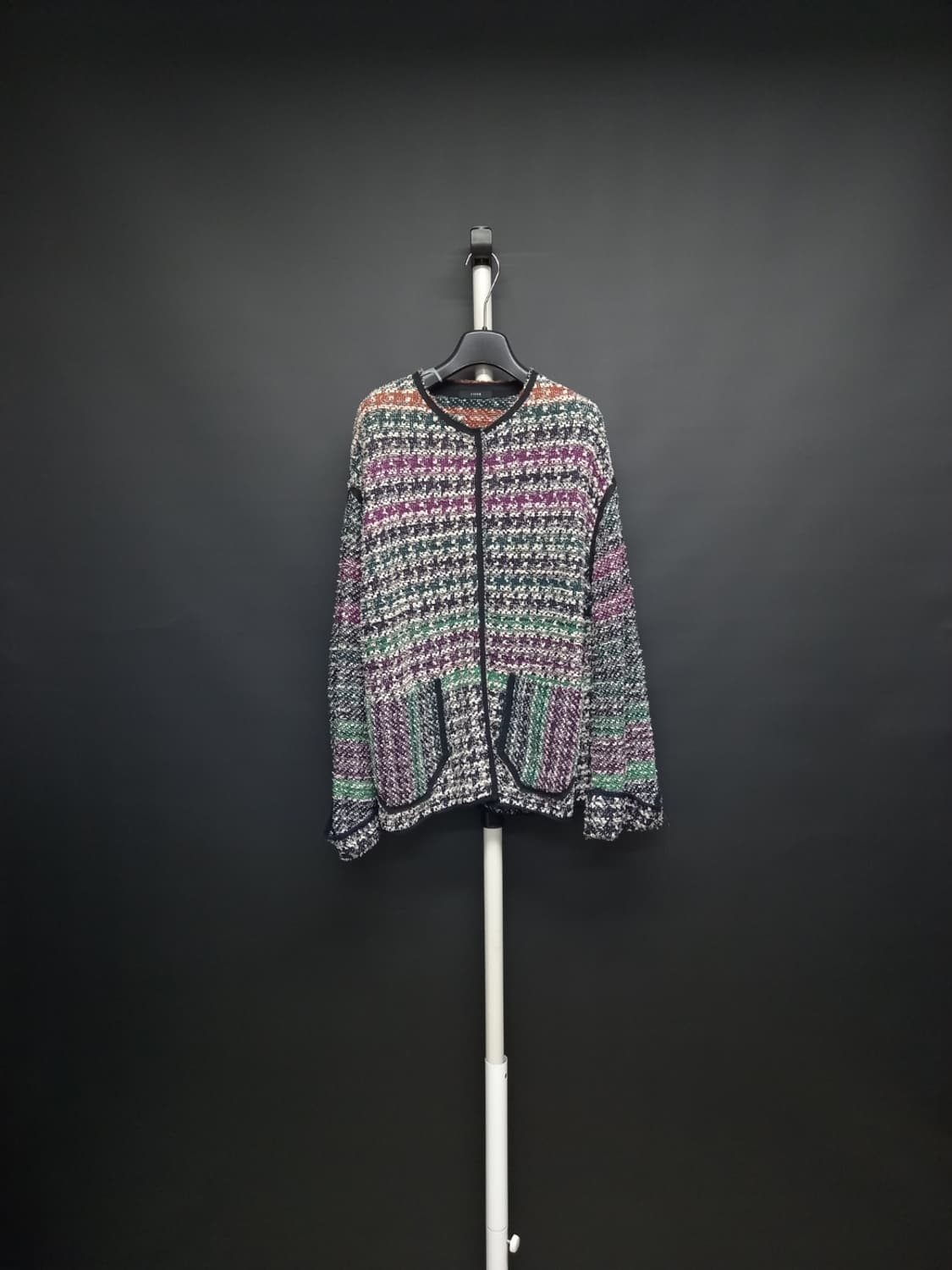 시스템 춘추 얇은트위드 가디건 F 44-77 상품이미지1