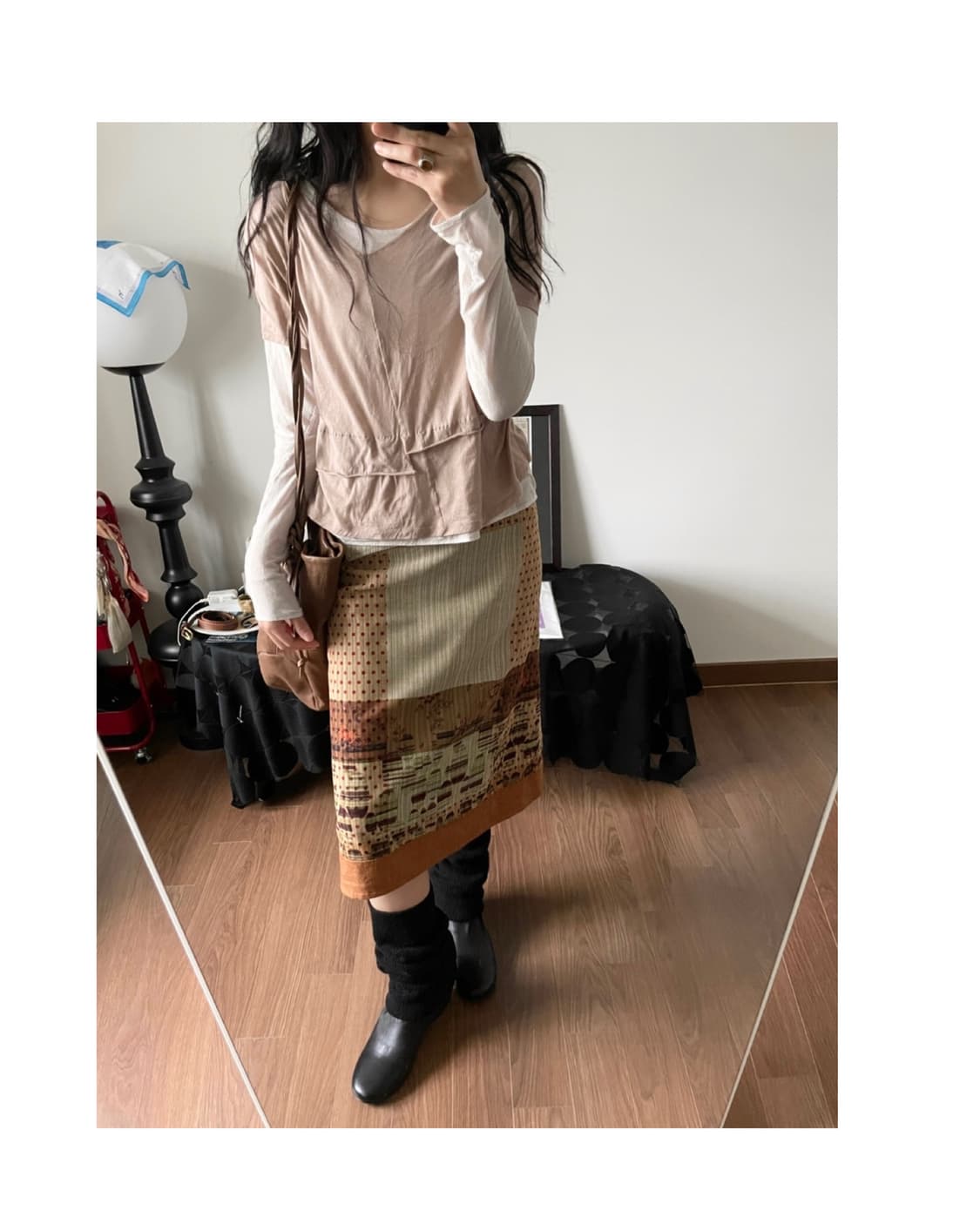 patterned skirt 상품이미지6