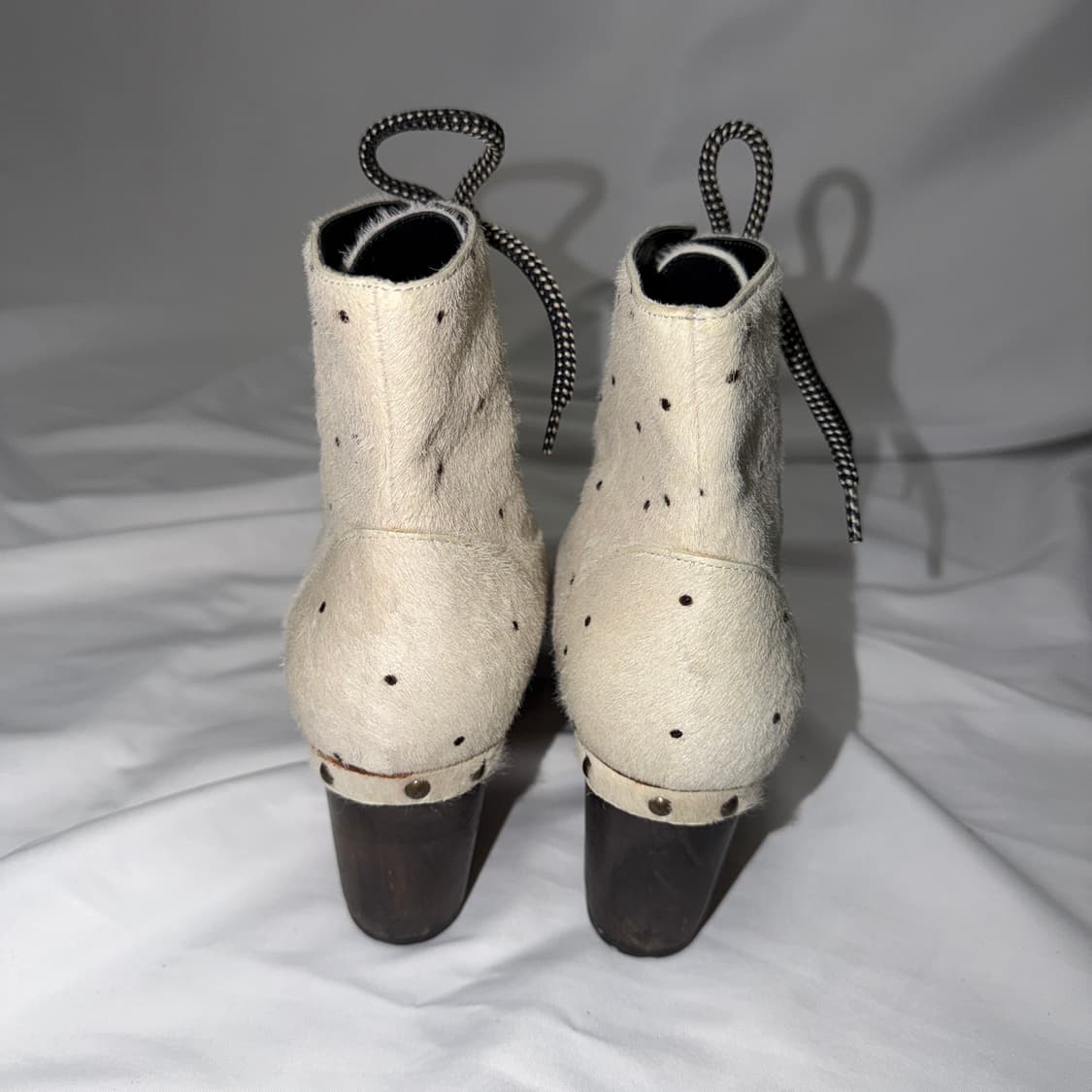 오프닝세레머니 카프 헤어 웨지힐 부츠 상품이미지4