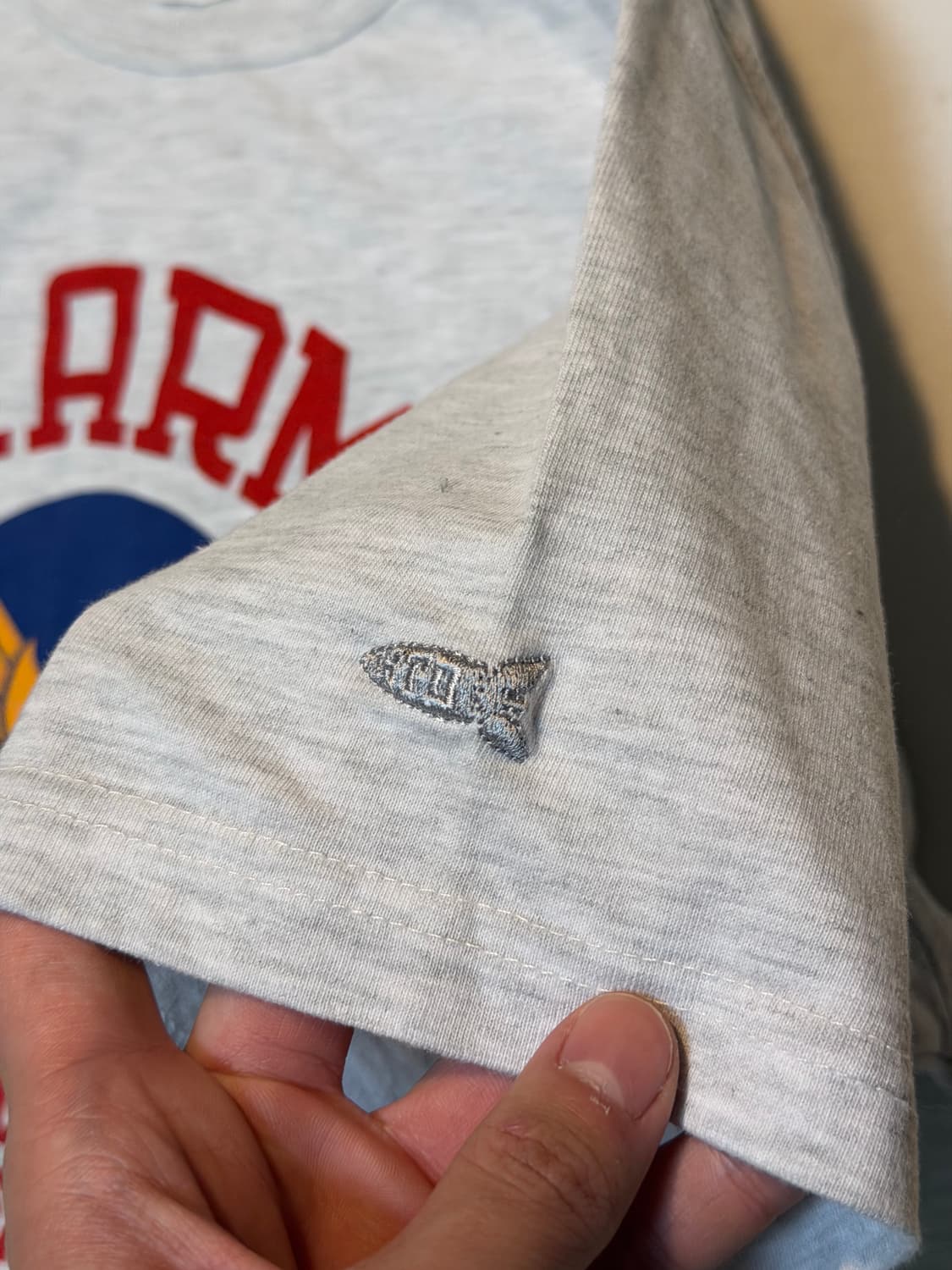 아웃스탠딩 밀 시리즈 미공군 티셔츠 멜란지 그레이 상품이미지2