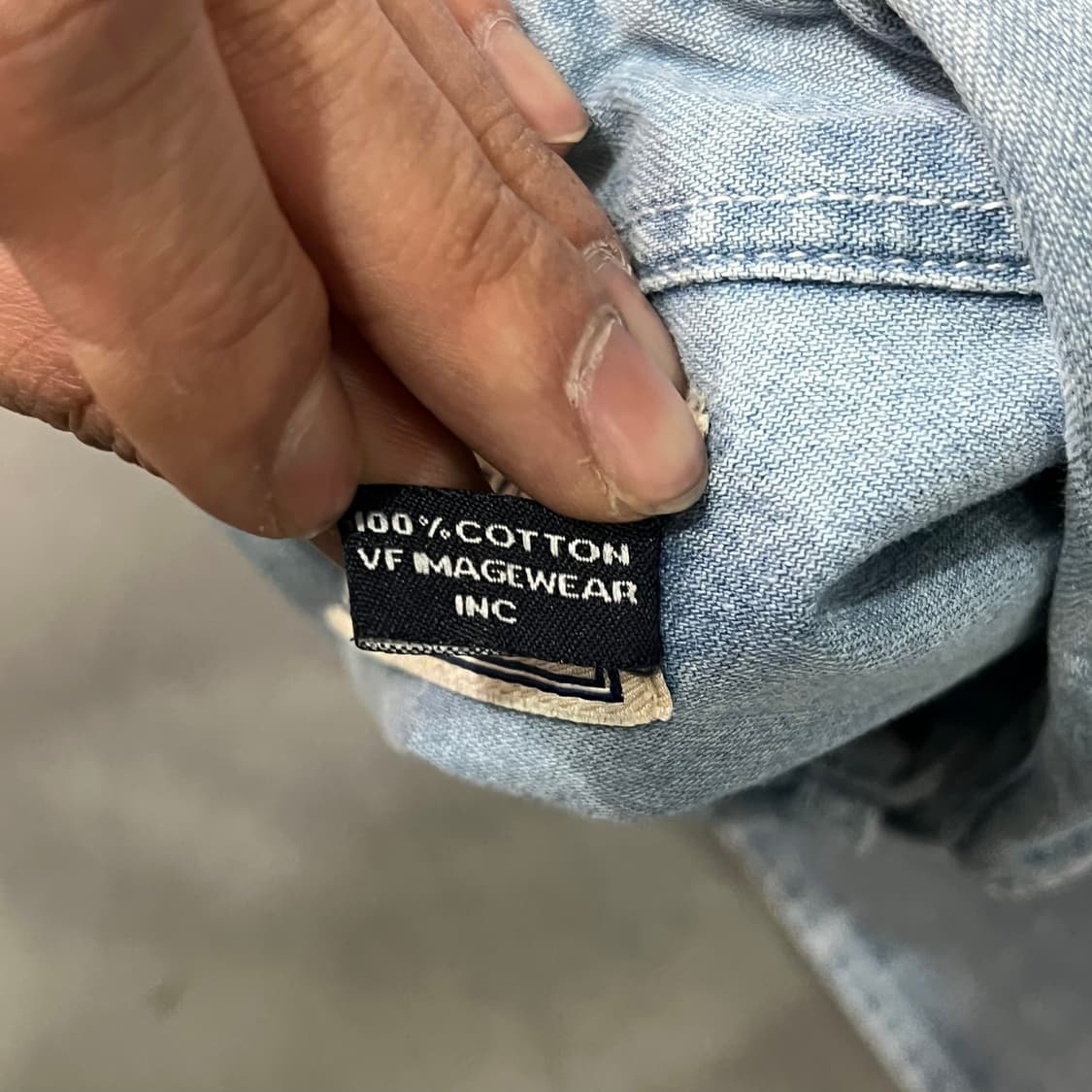  리 자수 데님 셔츠 y16134 상품이미지7