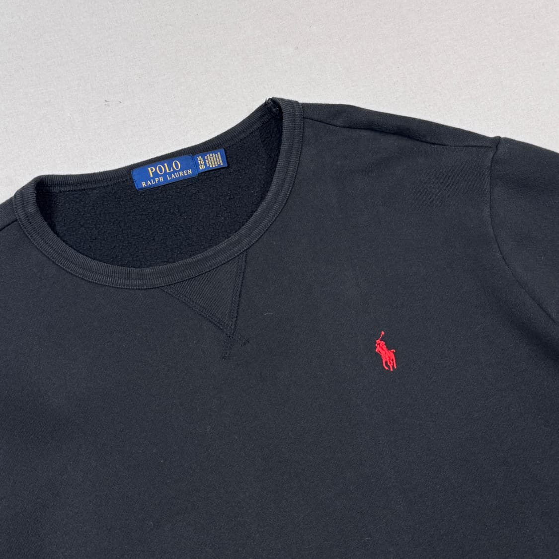 XL) 폴로 랄프로렌 맨투맨 티셔츠 블랙 상품이미지5