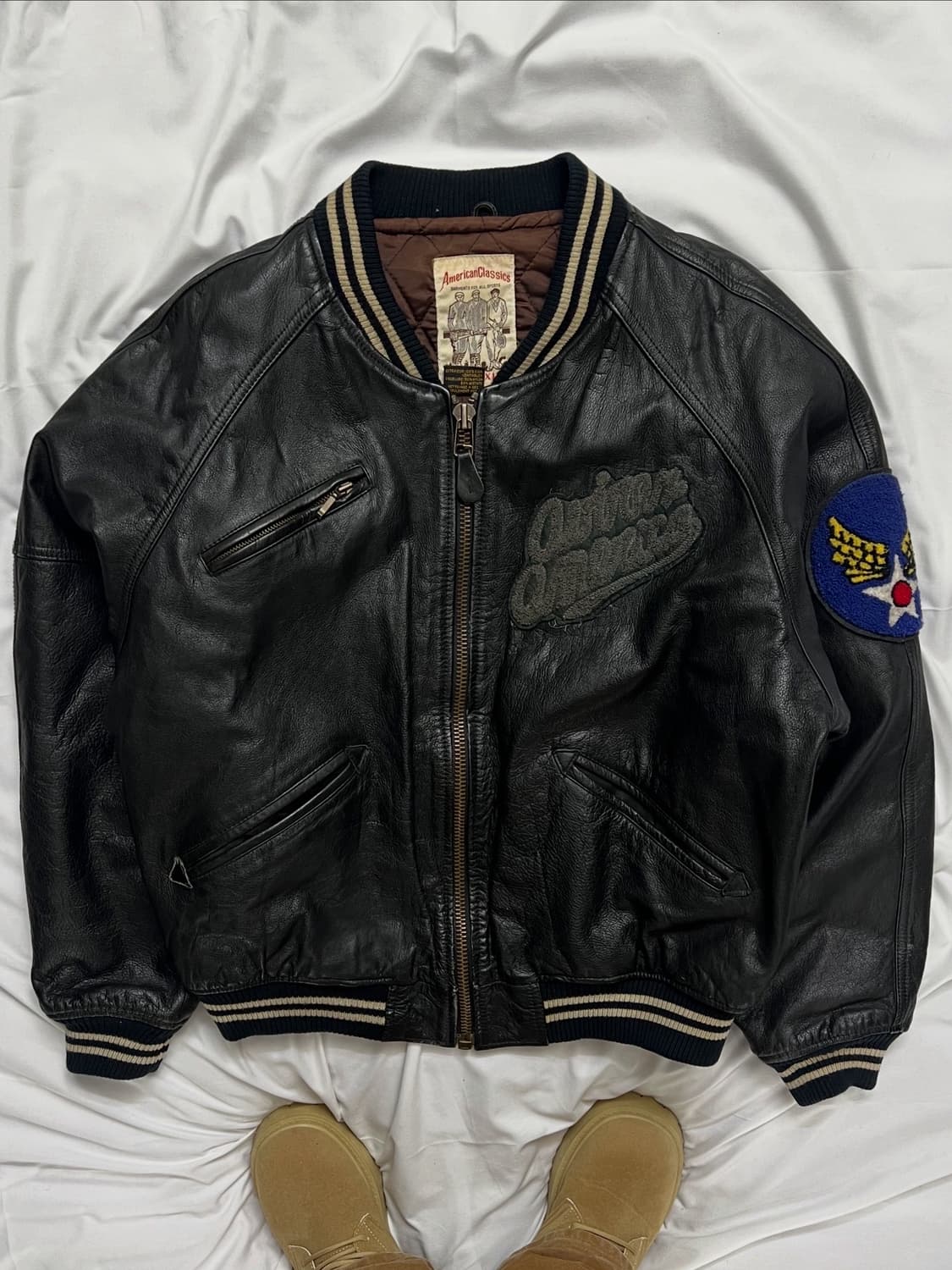 아비렉스 트랙필드 가죽자켓 상품이미지2