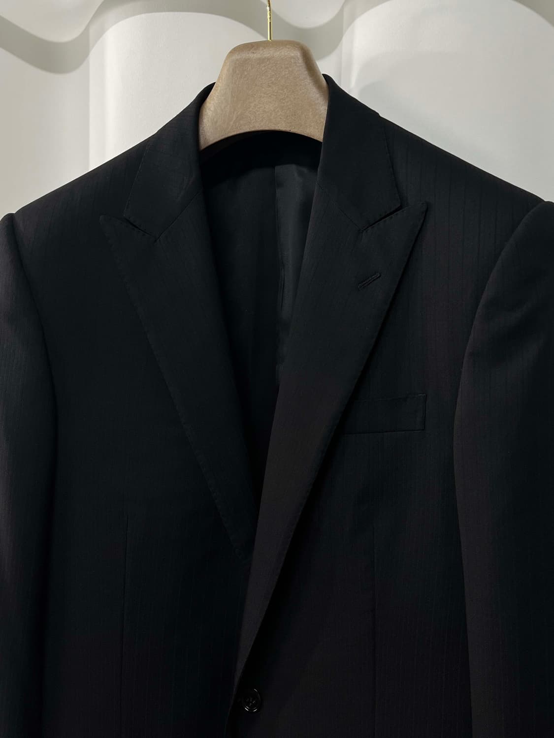 폴로 랄프로렌 이태리 메이드 블랙라벨 피크드 라펠 블레이저 울 자켓 상품이미지4